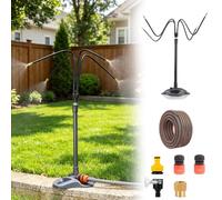 Underground Sprinkler Irrigation Kit for Plant, Small Auto Drip Irrigation System with 360° Bendable Hose, Drip Automatic Watering Equipment Outdoor