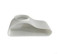 Underground Style Tunnel for Fish Tank with Open Passage Design That Supports Continuous Movement and Social Interaction Among Species (Small White)