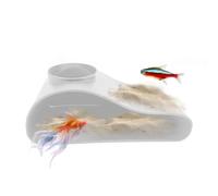 Underground Tunnels Aquarium - Sandy Background Natural Cache Reproduction | 17.5 x 9 x 6.5 cm ABS Cave Fish Shrimp | Ideal Fighters Plecos Decorations Aquarium