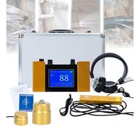 Underground Water Leak Detector - Ultrasonic Geophone Sensor with Digital Display, Earphone, and Carrying Case for Effective Plumbing Detection