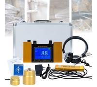 Underground Water Leak Detector, Ultrasonic Water Leak geophone Sensor, Water Pipe Leakage Monitor with Digital Display & Earphone & Carrying Case, for Plumbing Detection