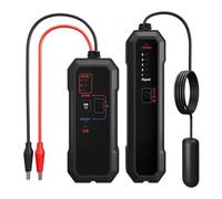 Underground Wire Cable Locator Tone Generator Kit - Professional Tracer for Pet Fence Sprinkler Valve Electrical Buried Detection with LED Flashlight Headphones