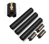 Underground Wire Splice Kit for Direct-Buried Cable Connections, Heat-Shrink Sealing Tube Included, 600V Rated, Compatible with 14/3 to 8/3 UF Ground Cables, Black Plastic, 20.5 x 3.4 cm, 60A