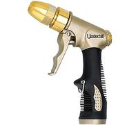 Underhill Garden Water Hose Gun Nozzle Sprayer Head, 3/4-Inch Thread Inlet, Jet Attachment, Heavy-Duty Metal, Plant Watering, Adjustable, Prospray Gold Series, NG200-P