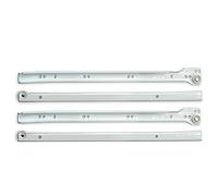 Undermount Drawer Runner Sets for Drawers 250mm-500mm Deep White Metal (300mm)