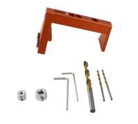 Undermount Drawer Slide Drilling Guide Kit Include Aluminum Alloy Angle Guide 6mm 2.5mm Brad Point Drill Bits Stop Collars Hex Wrench Jig Accessories