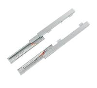 Undermount Drawer Slides, Bottom Mount Invisible Soft Close Pull Out Drawer Runners, 1 Pair Full Extension Hidden Ball Bearing Bottom Rail, Shelf Floor Slide for Kitchen Cabinet (Silver, 22inch550mm)