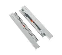 Undermount Drawer Slides, Bottom Mount Invisible Soft Close Pull Out Drawer Runners, 1 Pair Full Extension Hidden Ball Bearing Bottom Rail, Shelf Floor Slide for Kitchen Cabinet (Silver, 14inch350mm)