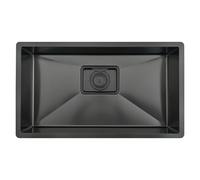 Undermount Kitchen Sink Stainless Steel Single Bowl Round Corner Handmade Sink Under Counter Basin(6043)