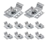 Undermount Sink Clips Kit, 10-Piece Steel Brackets for Bathroom & Kitchen Countertop Installation, Rust-Resistant with 5x2 cm Cover Size