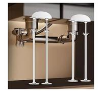 Undermount Sink Support Brackets, Stainless Steel Kitchen Sink Support Poles Repair Kit Telescopic(2*H 47 57cm(18.5" 22.5"))