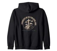 Underneath Are The Everlasting Arms Deuteronomy 33:27 Faith Zip Hoodie