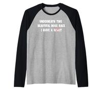 Underneath This Beautiful Huge Rack I Have A Heart for Women Raglan Baseball Tee