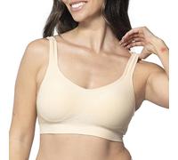 Underoutfit Wireless Compression Everyday Bras for Women - Small to Plus Sizes, Nude, L