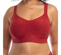 Underoutfit Wireless Compression Everyday Bras for Women - Small to Plus Sizes, Ruby, XL