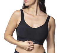 Underoutfit Wireless Compression Everyday Bras for Women - Small to Plus Sizes Sleep and Sports Bra, Black, S