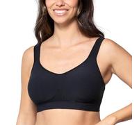 Underoutfit Wireless Compression Everyday Bras for Women - Small to Plus Sizes Sleep and Sports Bra, Black, 3X-Large
