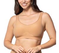 Underoutfit Wireless Compression Everyday Bras for Women - Small to Plus Sizes Sleep and Sports Bra, Coffee, M