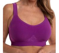Underoutfit Wireless Compression Everyday Bras for Women - Small to Plus Sizes, Sparkling Grape, XL