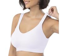 Underoutfit Wireless Compression Everyday Bras for Women - Small to Plus Sizes, White, XL