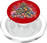Undersea Christmas Tree: A Marine Holiday Spectacle PopSockets PopGrip for MagSafe
