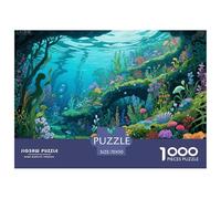 Undersea Garden Wooden Jigsaw Puzzle Waterproof 1000 Piece Puzzles for Adults Impossible Challenging Games
