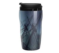 Undersea Shipwreck Coffee Cup Travel Mug with Leakproof Lid Double Wall Tumbler Water Bottle 250ml
