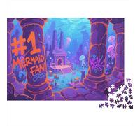 Undersea Temple Puzzles 1000 Piece Challenge Toy Ancient Ruins Impossible Jigsaw Puzzle Educational Game Home Decoration Gift 1000pcs (75x50cm)