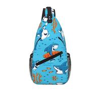 Undersea Whale Crossbody Sling Bag Crossbody Shoulder Chest Bag Shoulder Strap Waist Fanny Pack Men Women