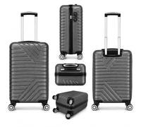Underseat Travel Cabin Case, Teal, 45x36x20cm, T-HC-US-1840-Dark Grey