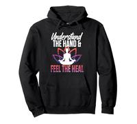 Understand The Hand Feel The Heal Yoga Reiki Pullover Hoodie