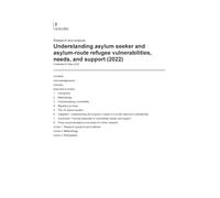 Understanding asylum seeker and asylum-route refugee vulnerabilities, needs, and support (2022): Home Office Research Report
