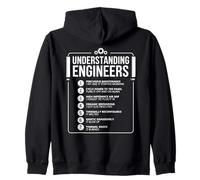 Understanding Engineers Funny Engineering Terms STEM Humor Zip Hoodie