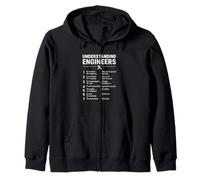 Understanding Engineers - Sarcastic Engineering Engineer Zip Hoodie