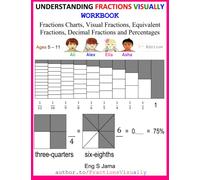 UNDERSTANDING FRACTIONS VISUALLY WORKBOOK: Fractions Charts, Visual Fractions, Equivalent Fractions, Decimal Fractions and Percentages