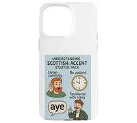 Understanding Scottish Accent - Starter Pack Cartoon Design Case for iPhone 15 Pro Max
