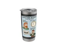 Understanding Scottish Accent - Starter Pack Cartoon Design Stainless Steel Insulated Tumbler