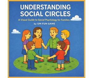 UNDERSTANDING SOCIAL CIRCLES: A VISUAL GUIDE TO SOCIAL PSYCHOLOGY FOR FAMILIES , 8.5 x 8.5 inch size full colored illustrated educational psychology ... 32 fully colored pictures with short texts.