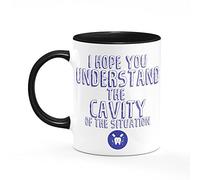 Understanding The Cavity Mug One Size Black/White Funny Gift for Dentist Dental Nurse Present