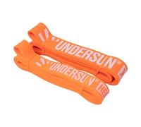 Undersun Pull Up Resistance Workout Band Set with 2 Assistance Exercise Bands for Men & Women - Heavy Duty in Orange (X-Heavy)