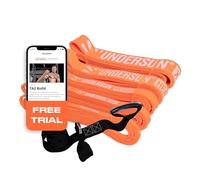 Undersun Resistance Bands for Working Out | 5-Level Heavy Duty Fitness Bands, Door Anchor, Workout Program | Orange