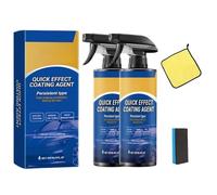 Undersunny Car Shine, Quick Effect Car Coating Spray, Scratch Quick Repair, 2025 Upgraded Waterless Wash Polish, Paint Protection and Glass Cleaner, New Cars Coating Spray(2pcs)