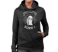 Undertale Napstablook Really Not Feeling Up to It Right Now Women's Hooded Sweatshirt Black