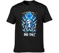 Undertale Sans Do You Wanna Have A Bad Time Black Unisex Men's Tee(X-Large)