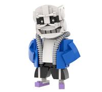 Undertale Sans Figure Mini Building Set DIY Micro Bricks Cute Game Periphery Figure Creative Assemble Block Construction Birthday