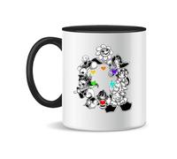 Undertale Skull Flowers Hearts Ceramic Tea Coffee Mug 300ml Magic White Pink Black 330ml