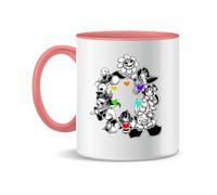 Undertale Skull Flowers Hearts Ceramic Tea Coffee Mug 300ml Magic White Pink Black 330ml