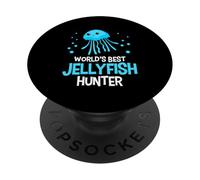 Underwater Adventurers Jelly World's Best Jellyfish Hunter PopSockets Adhesive PopGrip