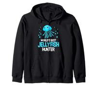 Underwater Adventurers Jelly World's Best Jellyfish Hunter Zip Hoodie
