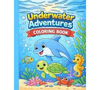 Underwater Adventures Coloring Book: Fun and Easy Ocean Coloring Pages
